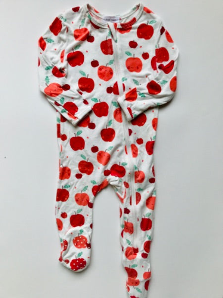 Angel Dear Apple Zip Footed Sleeper , Kids 12 Month (9-12M)