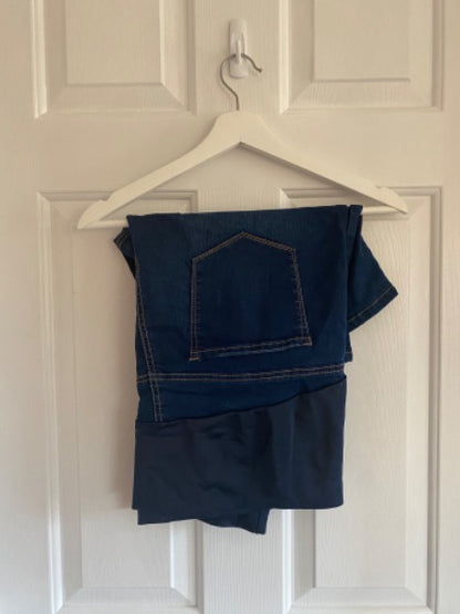 Maternity Stretchy Jean Shorts (XL) , Maternity XL (16-18)