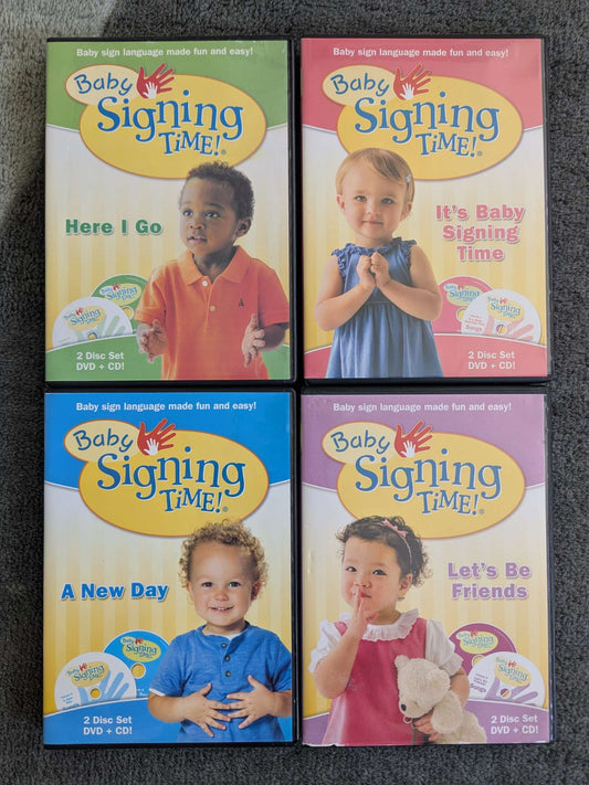 Two Little Hands Baby Signing Time DVDs Collection, EUC, MSRP $120