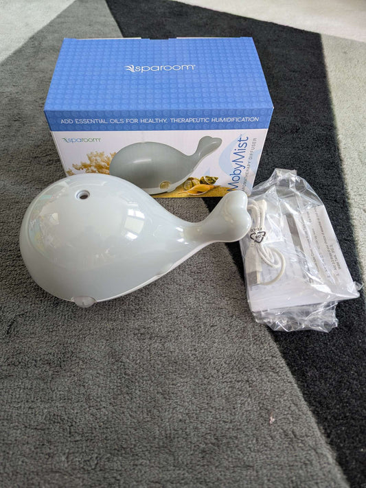 Brand New SpaMist Moby Aromatherapy Diffuser, NWT, MSRP $30