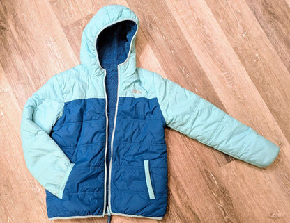 Cozy Fleece Lined Winter Jacket - Reversable, Kids 16 to 20 (extra large)
