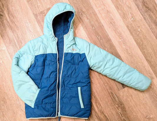 Cozy Fleece Lined Winter Jacket - Reversable, Kids 16 to 20 (extra large)