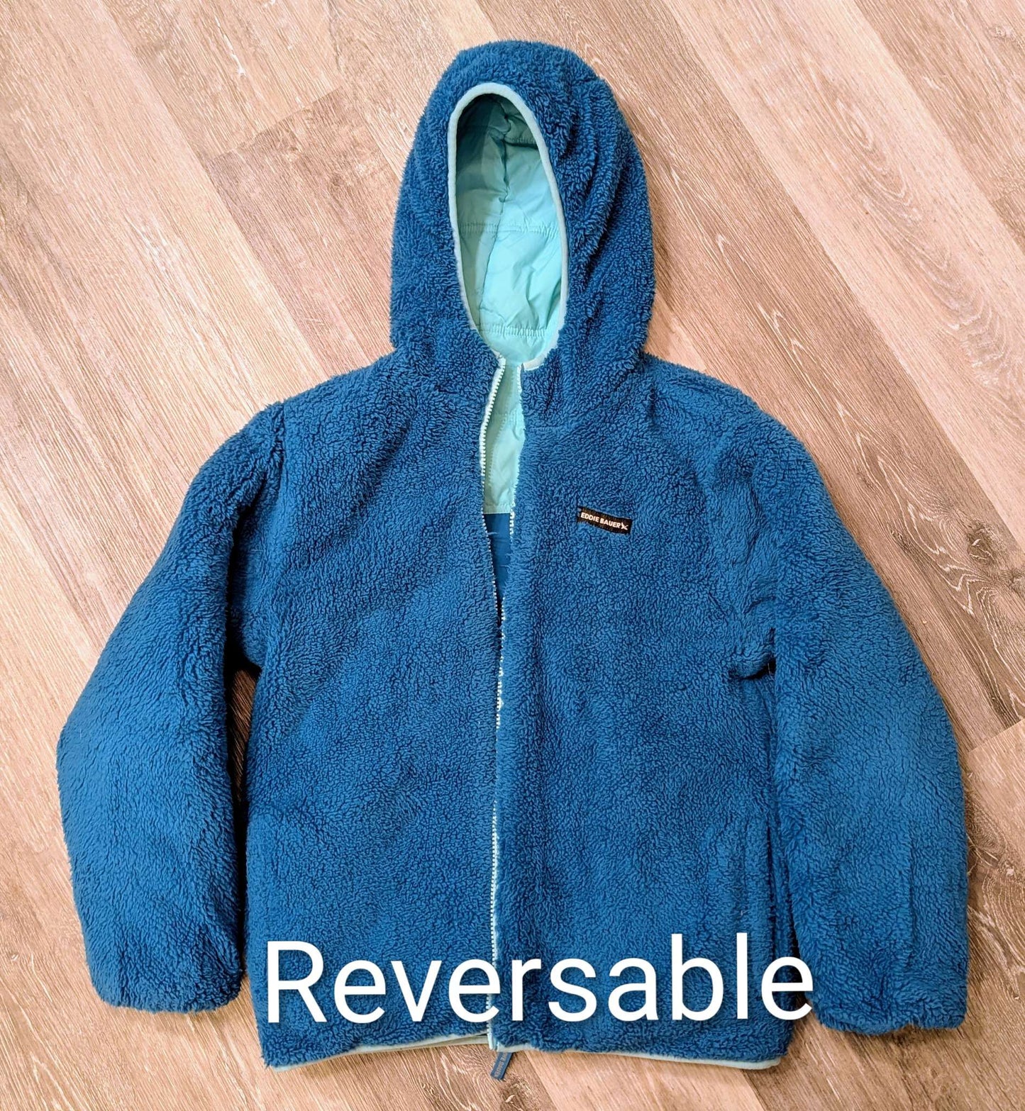 Cozy Fleece Lined Winter Jacket - Reversable, Kids 16 to 20 (extra large)