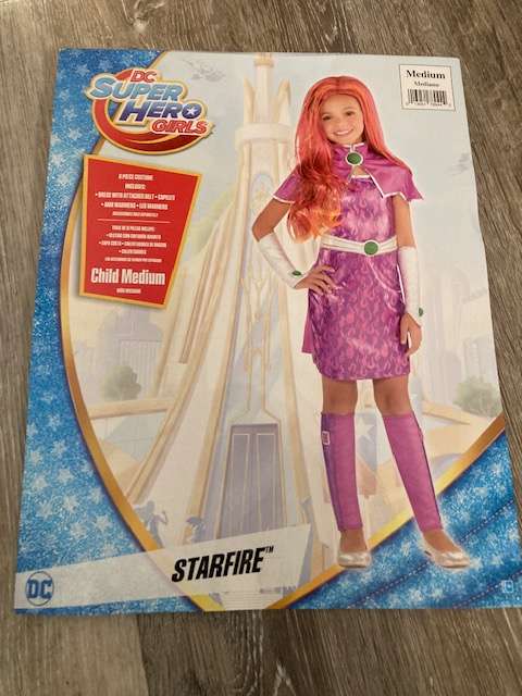 Deluxe STARFIRE Hallowe'en Costume, Retail $78.89, Kids 10 (medium)