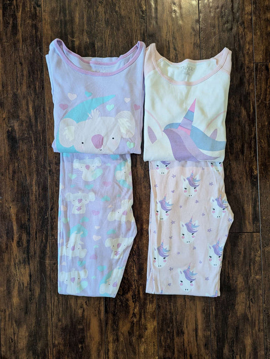 Girls Winter long sleeved PJs Bundle, Retails $36.95 each, Kids 12 & 14 (large)