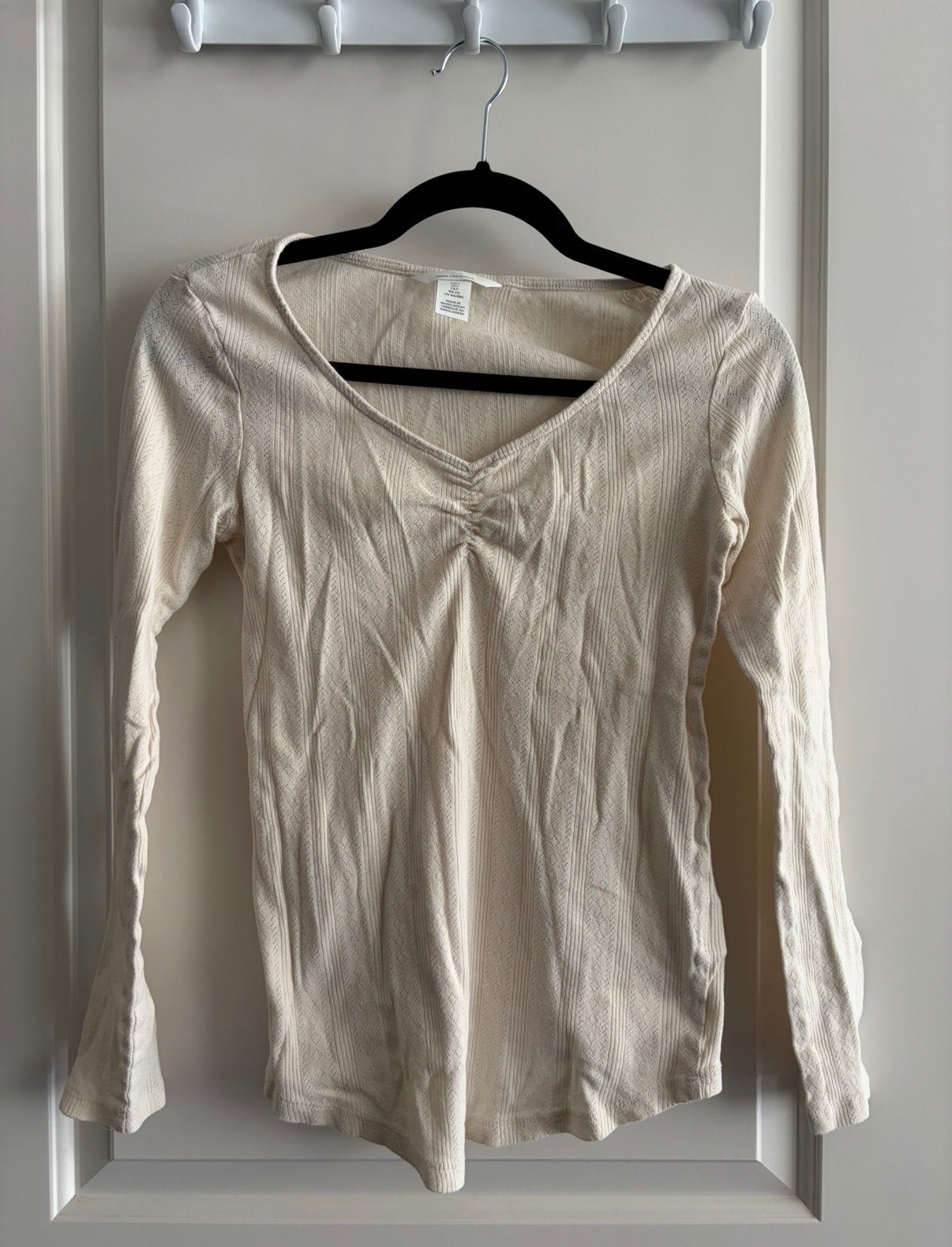 H&M Maternity Cream Coloured Top, Maternity S (4-6)