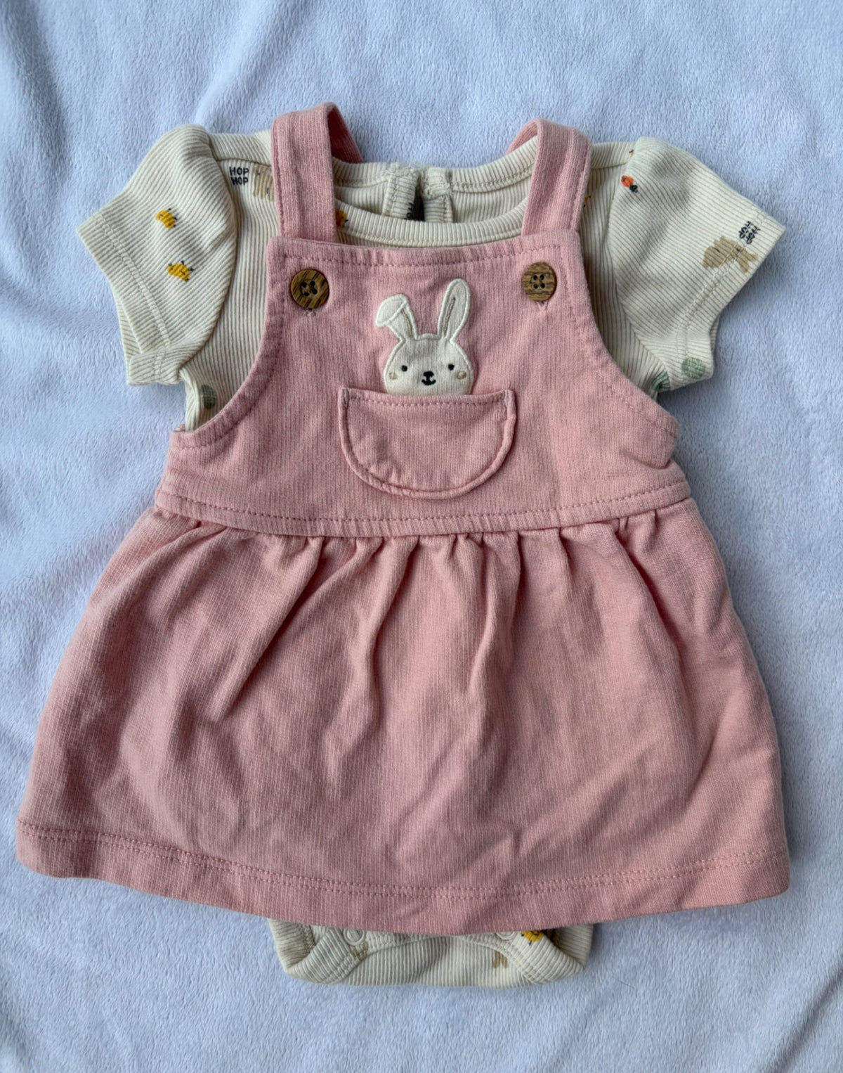 Two Piece Spring Dress and Short Sleeve, Kids 3 Month (0-3M)