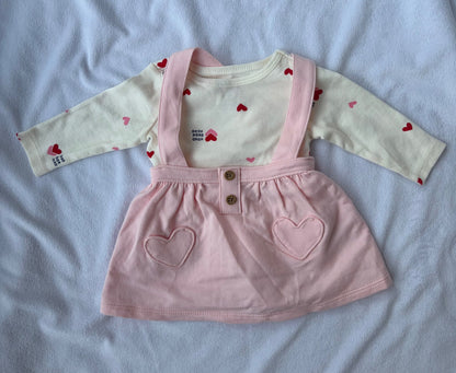 Two Piece Dress and Long Sleeve Onesie, Kids Newborn