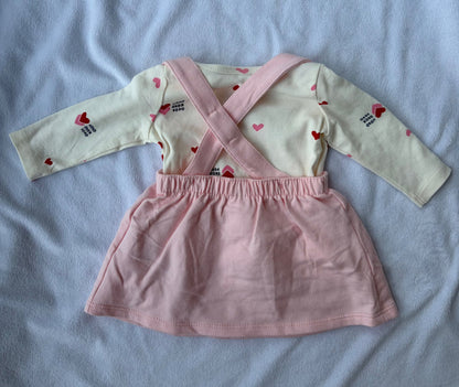 Two Piece Dress and Long Sleeve Onesie, Kids Newborn