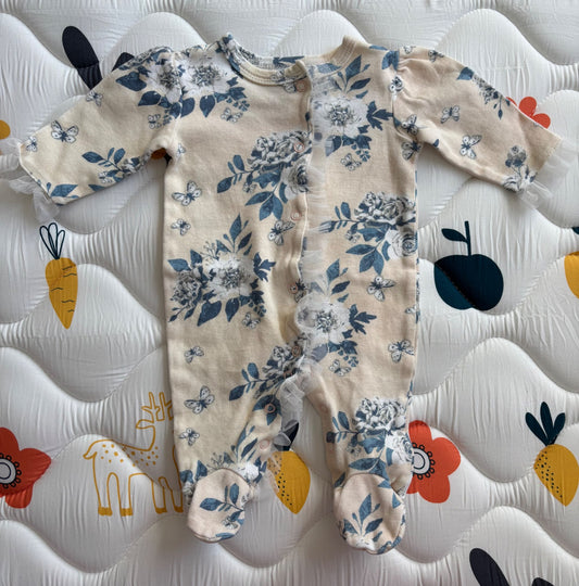 Monkey Bars Flower Pattern Sleeper, Kids 3 Month (0-3M)