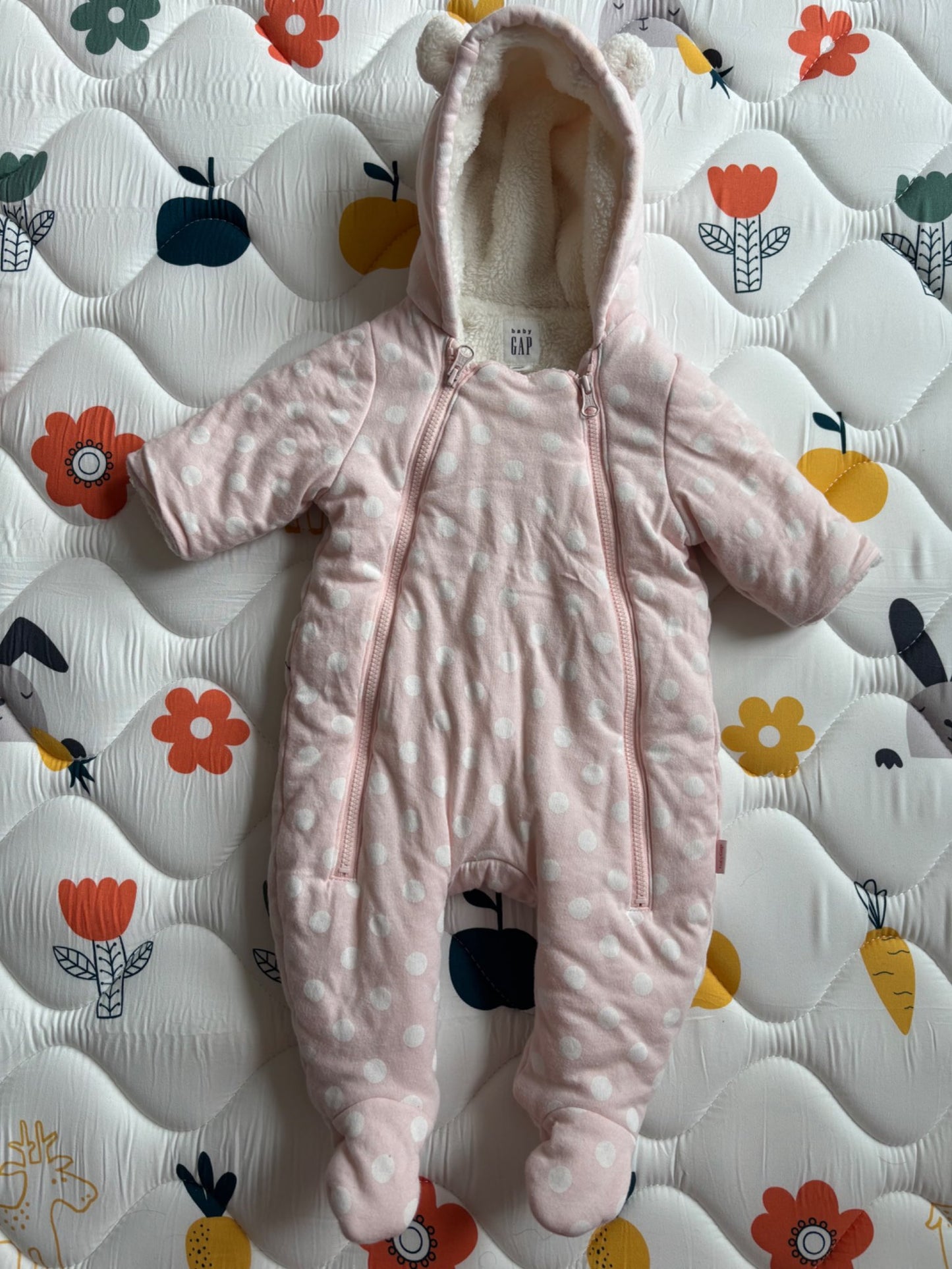 Baby Gap Pink Snowsuit with Hood, Kids 3 Month (0-3M)