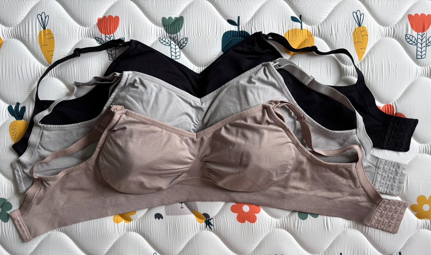 Hofish Maternity Nursing Bras Set of 3, Maternity XL (16-18)