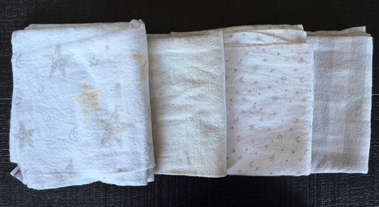 Gerber Newborn Receiving Blankets Set of 4, 0-3 Months (Newborn)