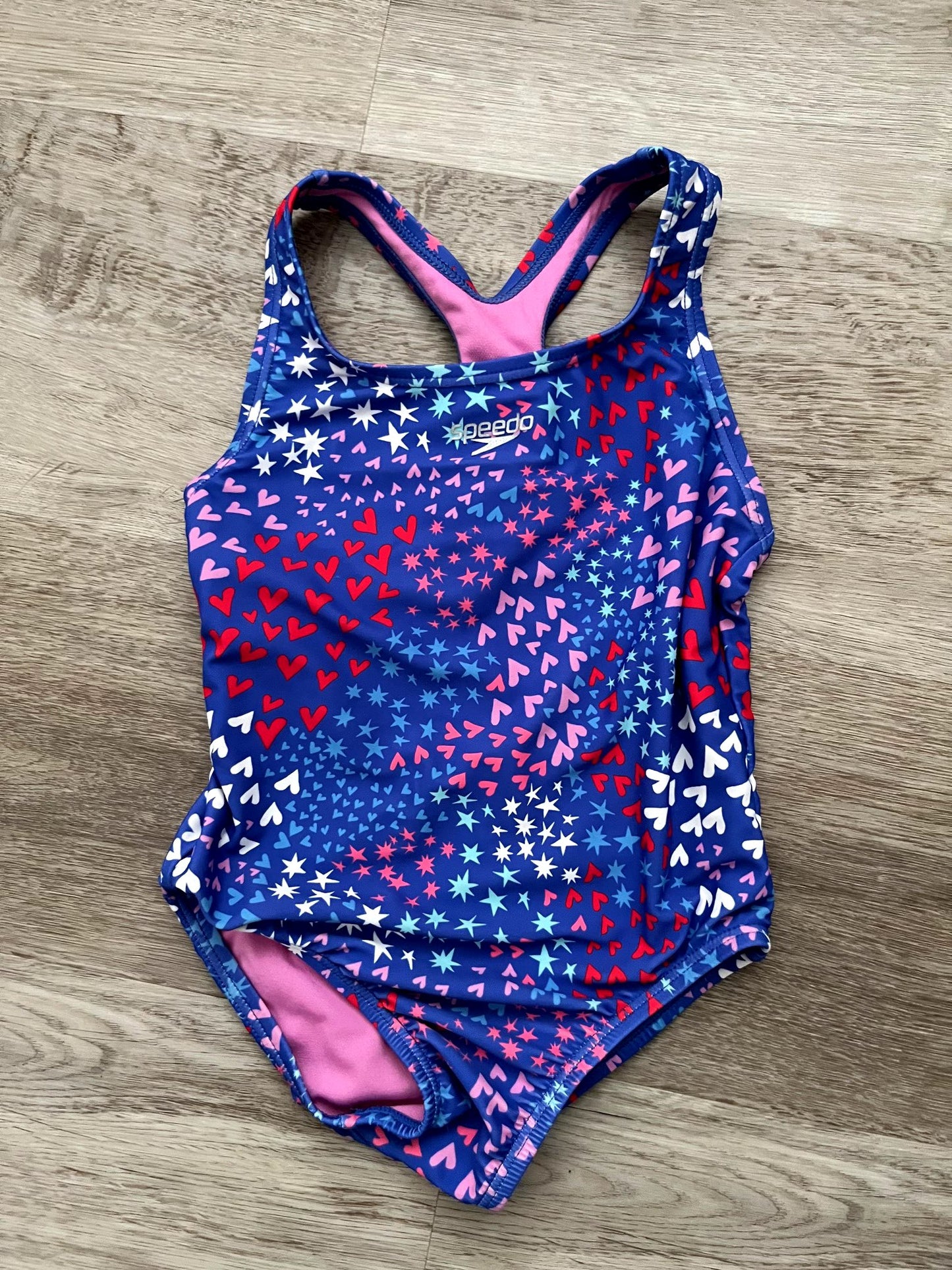 Speedo Girl's Swimsuit One Piece Closed Racerback, Kids 5/5T (extra small)