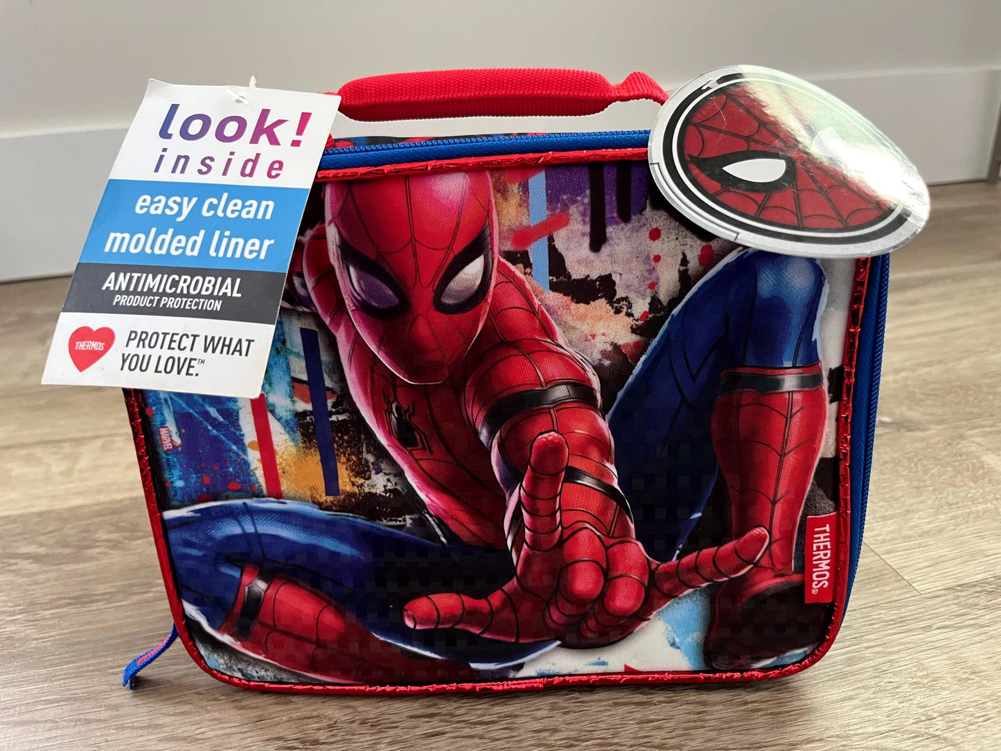 Thermos Lunch Bag with Hard Liner, Spiderman