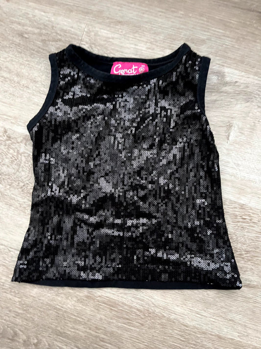 Girl's Black Sequin Top 4-5T, Kids 4/4T