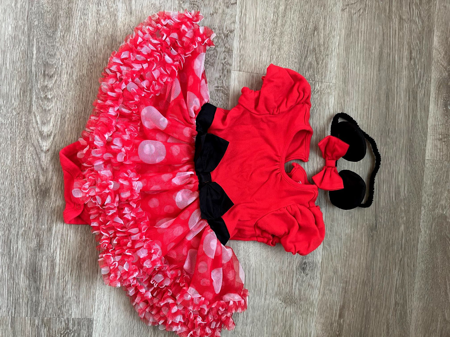 Disney Minnie Mouse Red/White Polka Dot  Costume , Kids 24 Month (18-24M)