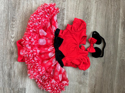 Disney Minnie Mouse Red/White Polka Dot  Costume , Kids 24 Month (18-24M)