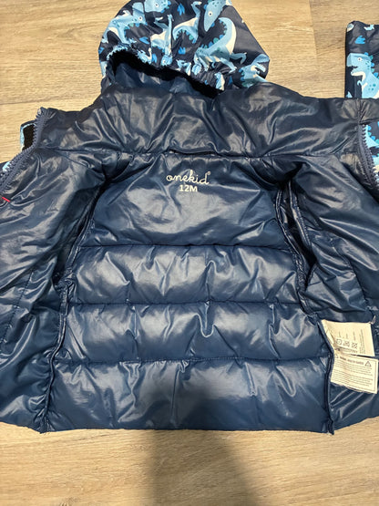 One Kid Road Coat  and KOMBI Mittens, Kids 12 Month (9-12M)