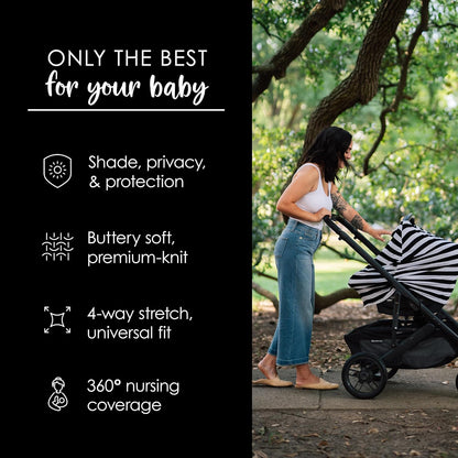 Milk Snob 5-in-1 Cover - Nursing Cover, Car Seat Cover, Carseat Canopy & Stroller, Retails $49.24