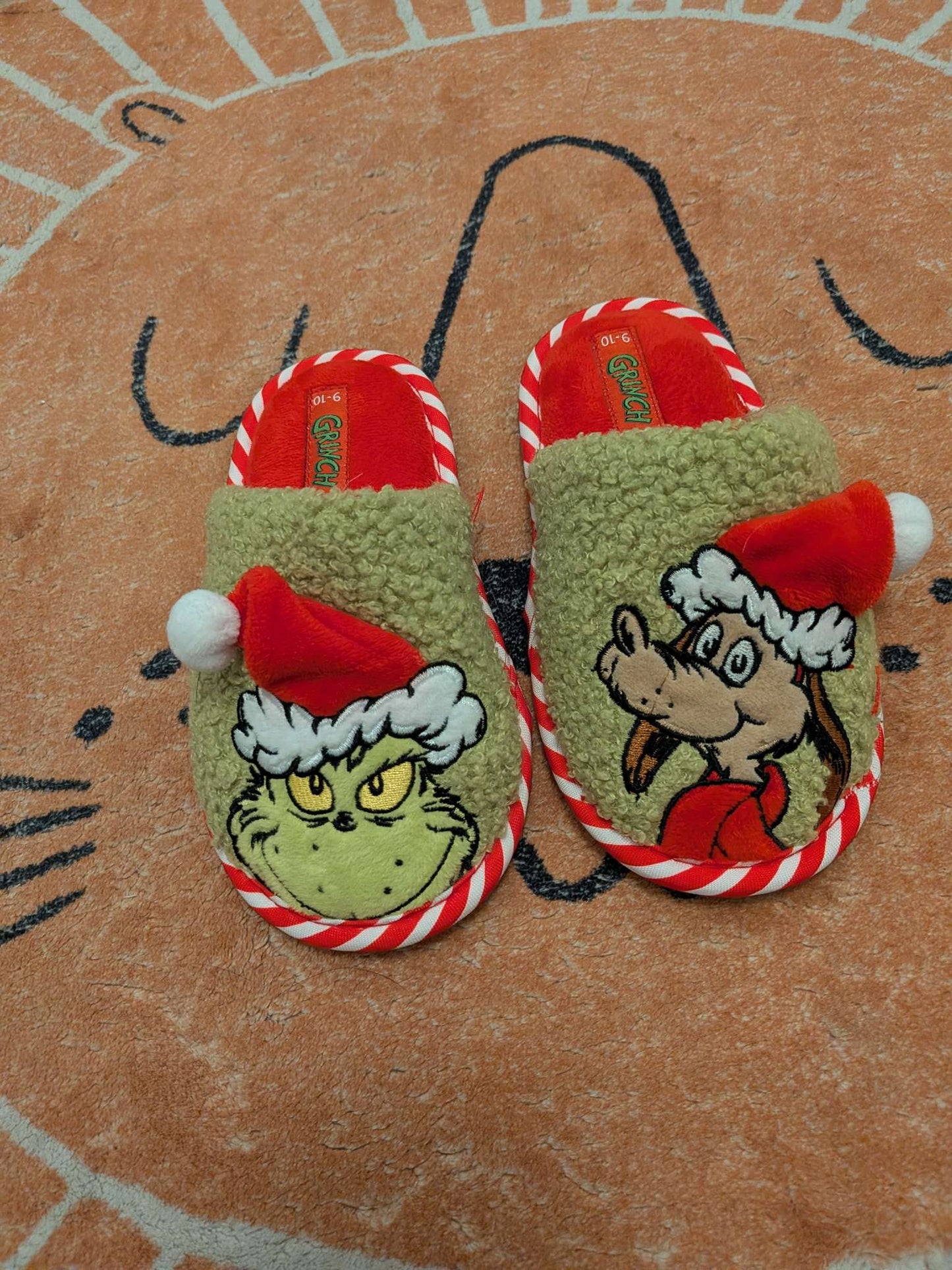 The Grinch Slippers , Shoes 9 (Toddler:2-4yr)