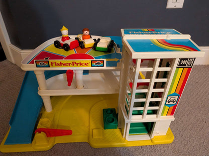 Vintage Fisher Price Little People Garage