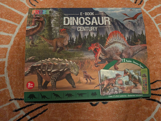 Interactive Dinosaur Book with 12 figurines