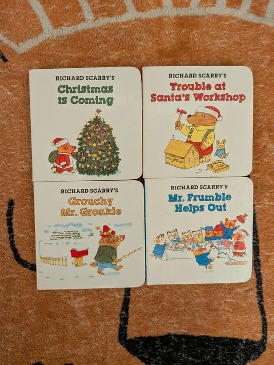 Richard Scarry Christmas Mini Books
