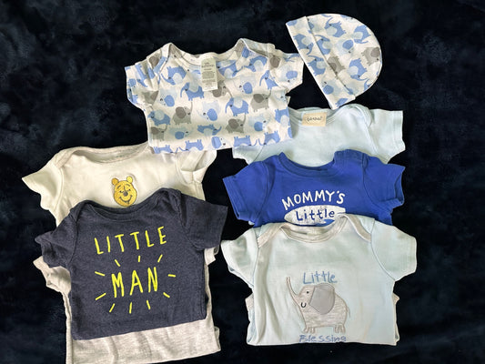 7 Bodysuits 3-6m, Kids 6 Month (3-6M)