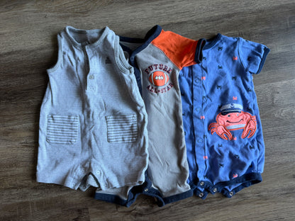 Summer Onesies 3-6M, Kids 6 Month (3-6M)