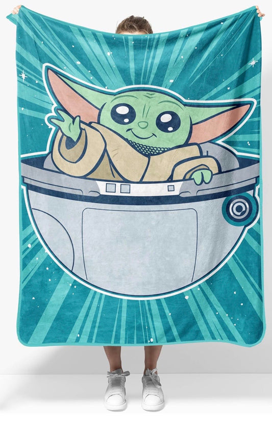 NWT Baby Yoda Plush Throw Blanket