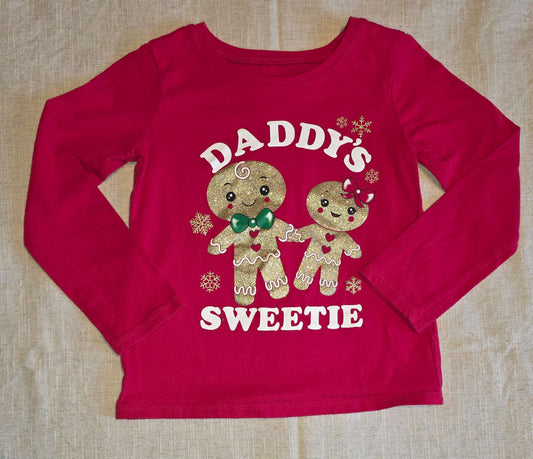 Christmas sweetie long t-shirt , Kids 4/4T