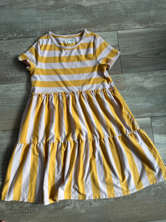 Pink and yellow tshirt dress, Kids 7 & 8 (small)