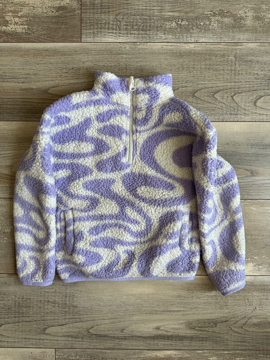 Fleece with cool swirly pattern , Kids 7 & 8 (small)