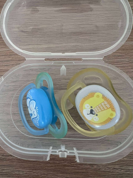 Philips Avent Animal Pacifiers, Blue & Yellow, 2 Pack