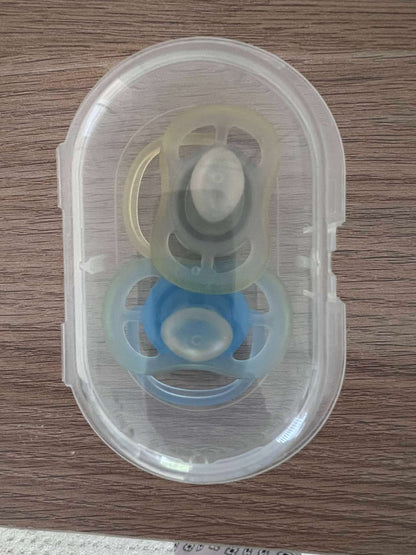 Philips Avent Animal Pacifiers, Blue & Yellow, 2 Pack