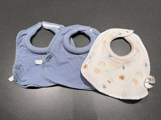 Blue & Green Extra Absorbent Bibs, Tommee Tippee, 3 Pack