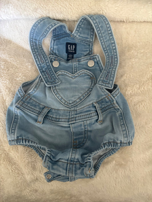 Baby Gap Overall Romper, Kids 6 Month (3-6M)