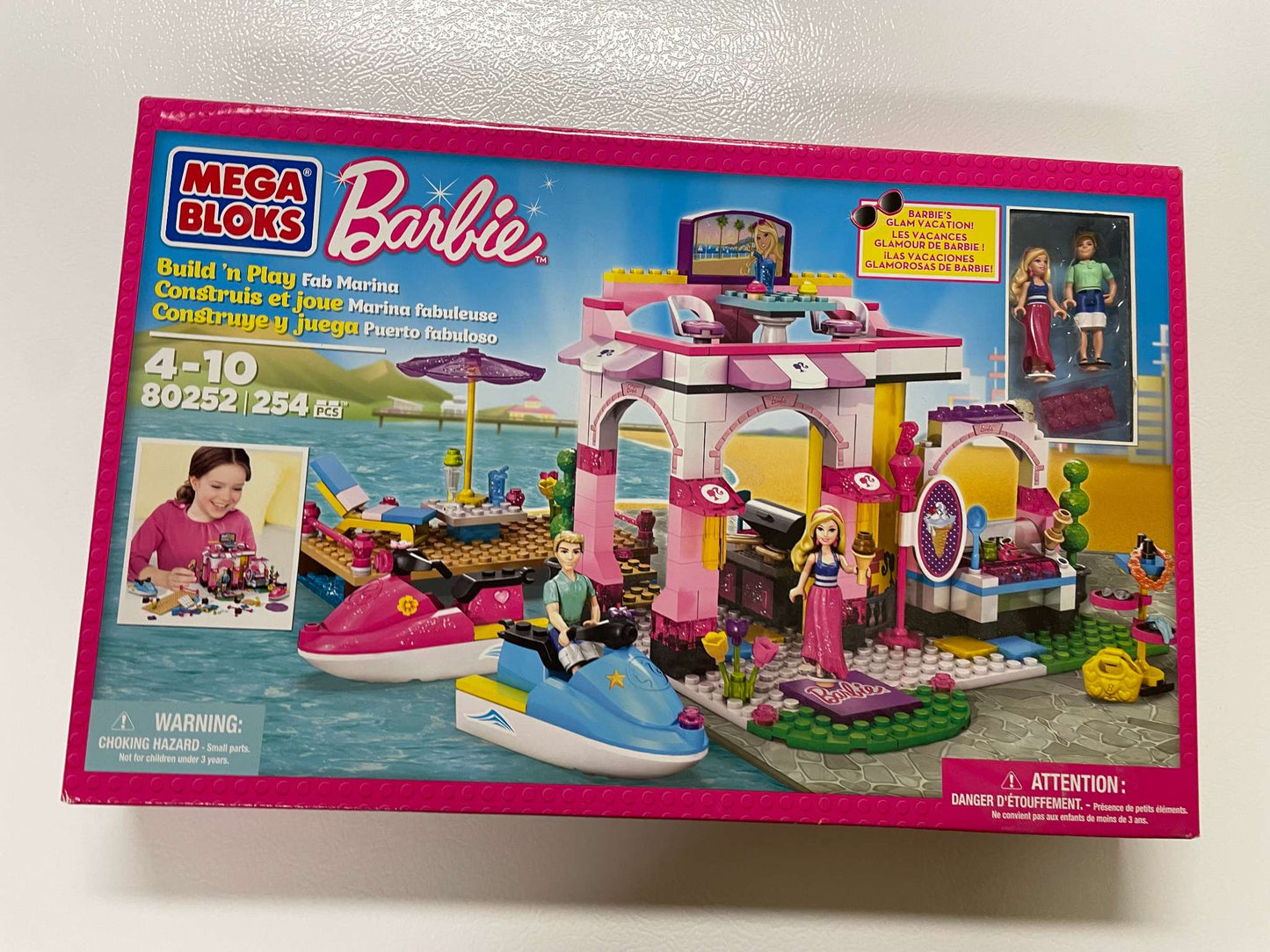 Mega Bloks Barbie “Build ’n Play Fab Marina” – Set #80252 - MSRP $25
