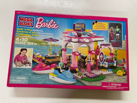 Mega Bloks Barbie “Build ’n Play Fab Marina” – Set #80252 - MSRP $25