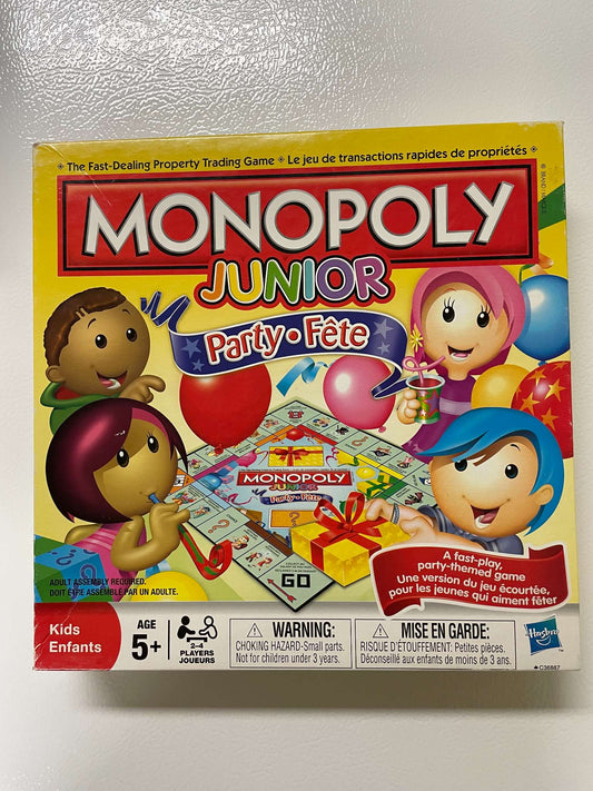Monopoly Junior Party Edition – Kids’ Board Game (Ages 5+) - MSRP $20