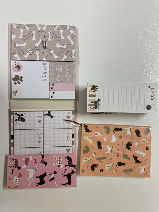 Cute Animal-Themed Stationery Bundle – Dogs & Cats - MSRP $25