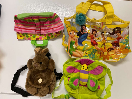 Lot of 4 Kids’ Bags / Backpacks – Fun & Cute Styles!