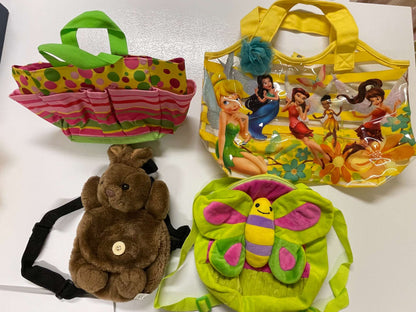 Lot of 4 Kids’ Bags / Backpacks – Fun & Cute Styles!
