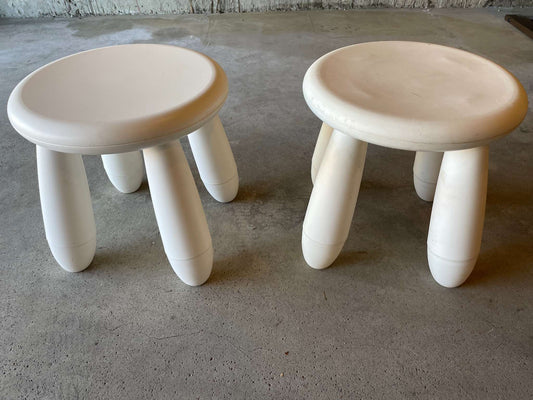 IKEA Mammut Stools – Set of 2 (White) - MSRP $15 per item