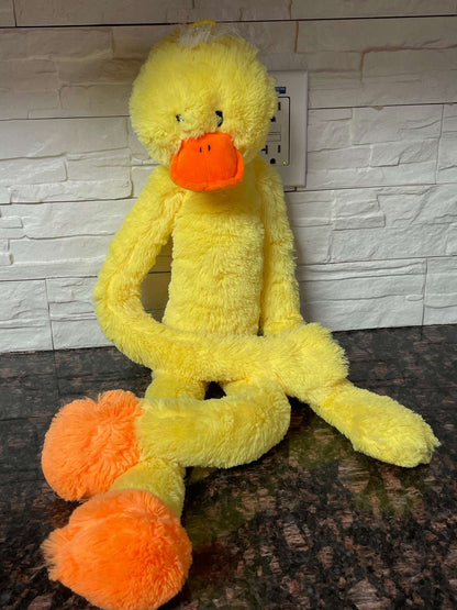 Large Plush Duck Toy – 28” | Extra Long Arms & Legs | Soft & Fun