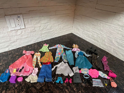 Barbie Clothes + Accessories Bundle – Large Lot