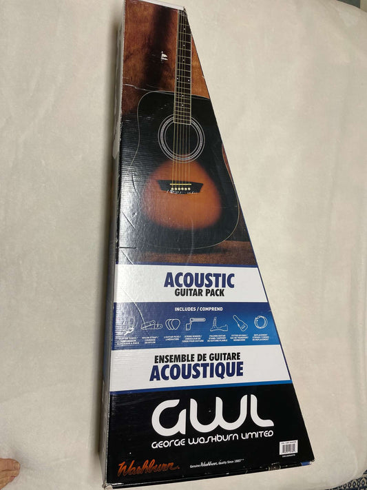 Washburn Acoustic Guitar Pack – Includes fitted soft case; MSRP $150