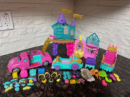 My Little Pony Castle Playset + Car & Accessories Bundle