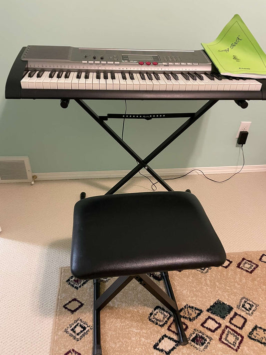 Casio LK-230 61-Key Lighted Keyboard + Stand & Bench, MSRP $150